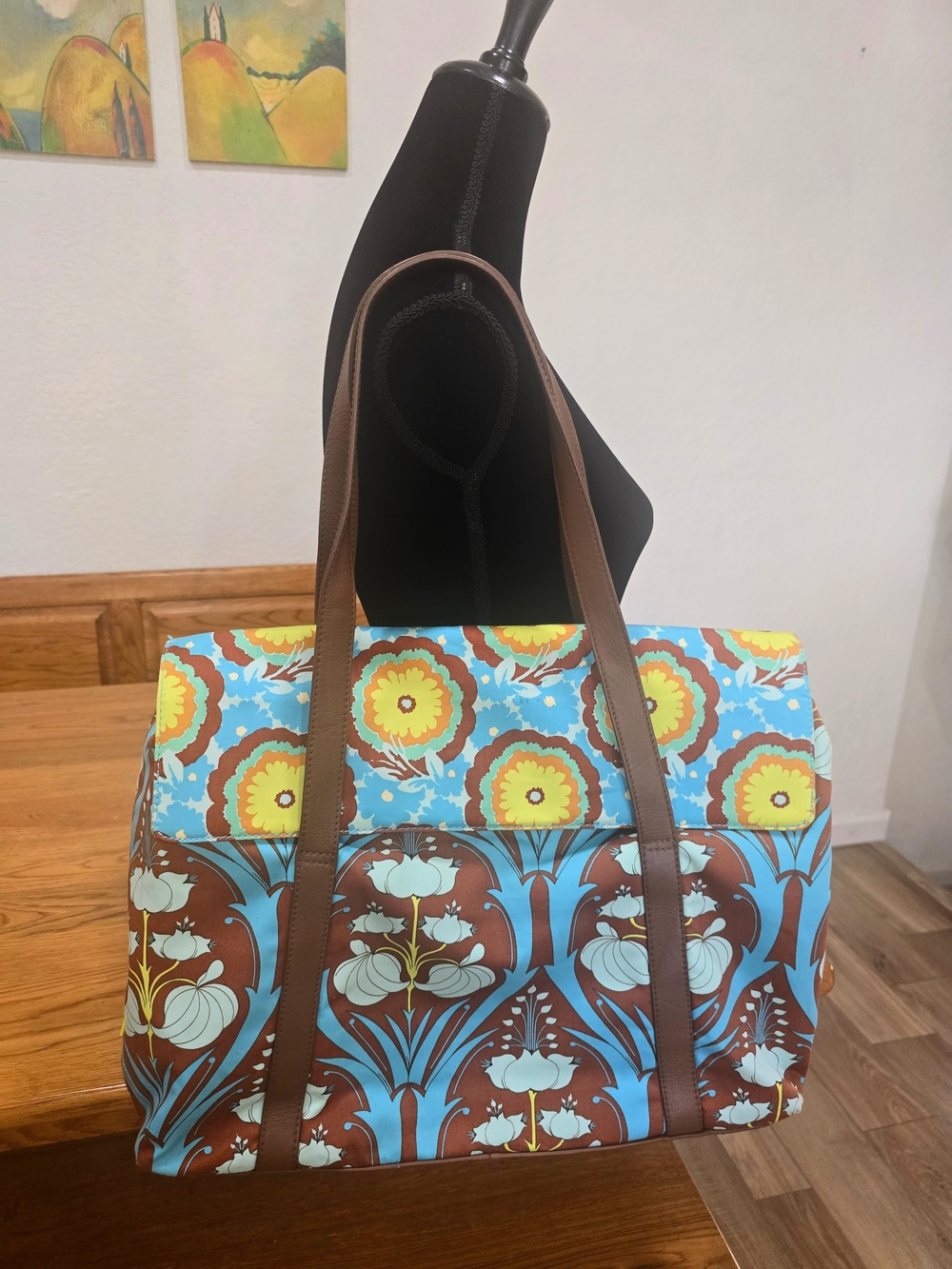 NEW Amy Butler for Kalencom Colorful Floral Tote Travel Diaper Bag